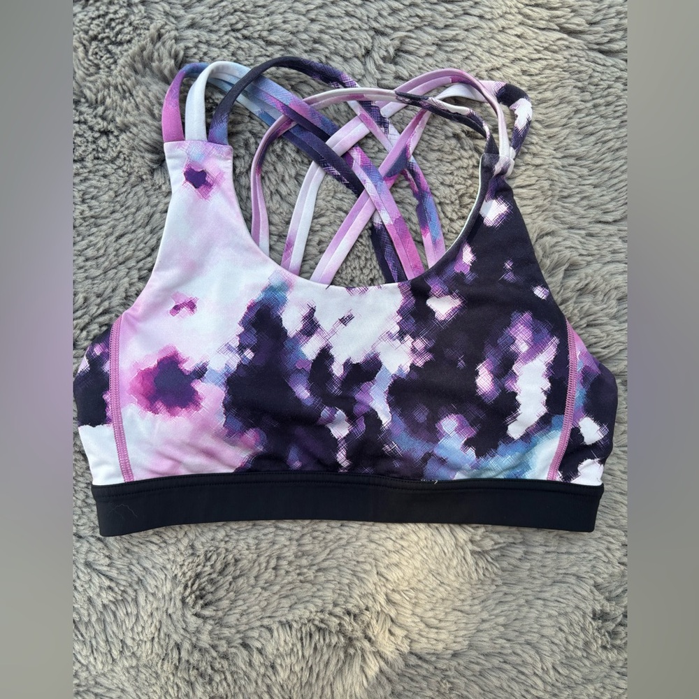 Lululemon Free to Be Serene Bra – B/C Cup – Digital Purple Print